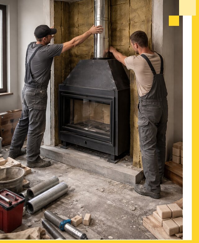 Изготовление и монтаж закрытых каминов в Ярославле под ключ