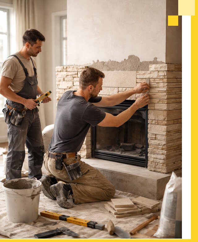 Установка и монтаж каминов для загородного дома в Ярославле