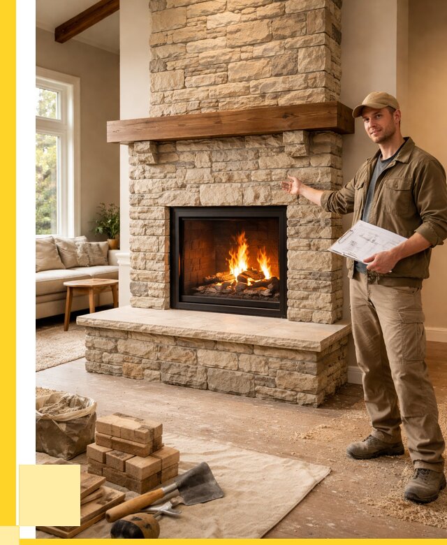 Камины под ключ в Ярославле от 184824 р. | ЭриданРсл — установка