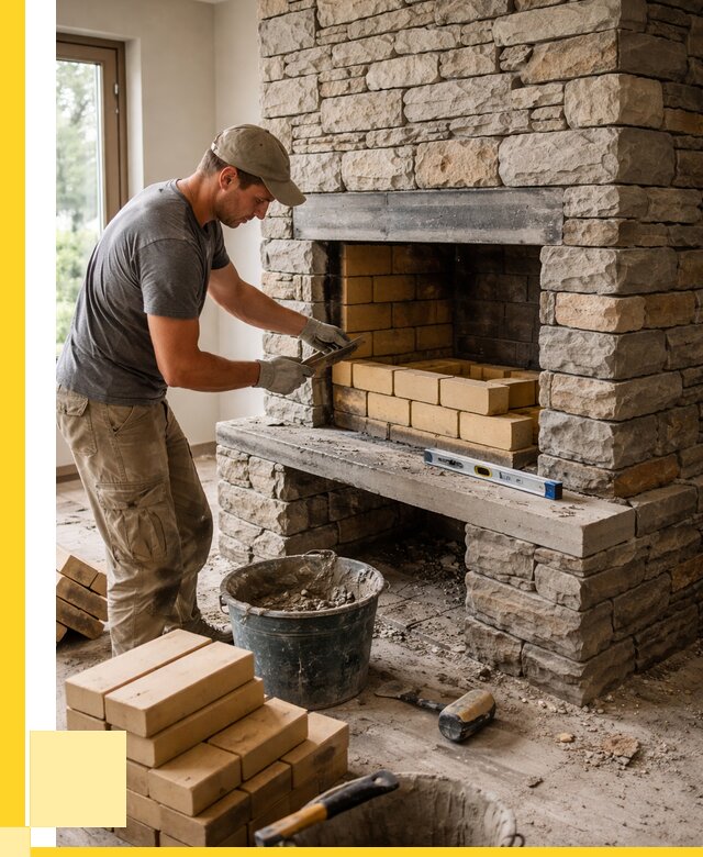 Кладка каминов и камина в Ярославле от 25670 р. ЭриданРсл