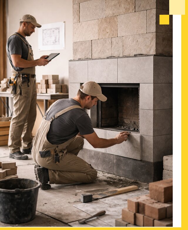 Индивидуальные проекты каминов и каминных систем в Ярославле