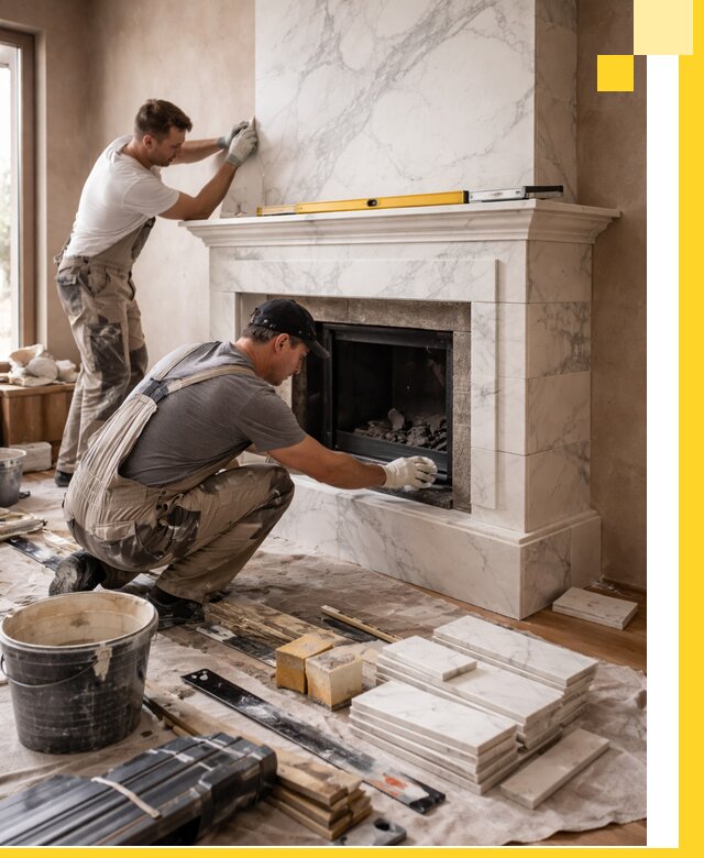 Отделка каминов в Ярославле качественные облицовочные работы