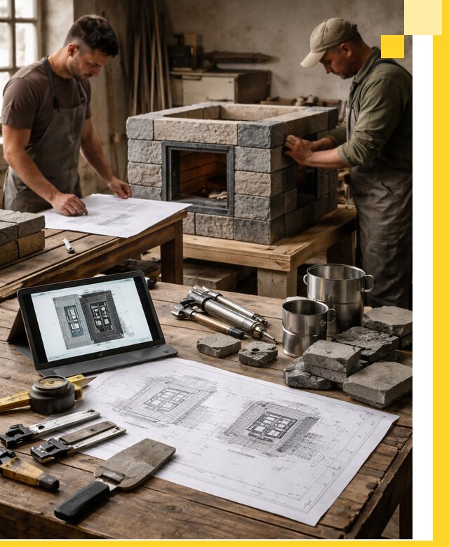 Разработка проектов печей с согласованием и монтажом в Ярославле