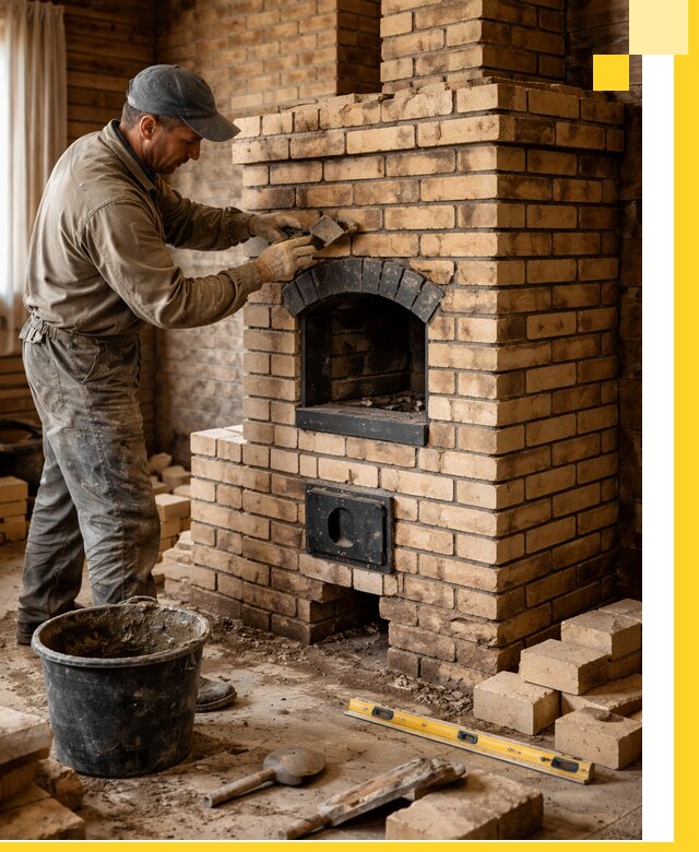 Кирпичные печи под ключ в Ярославле: проектирование и кладка