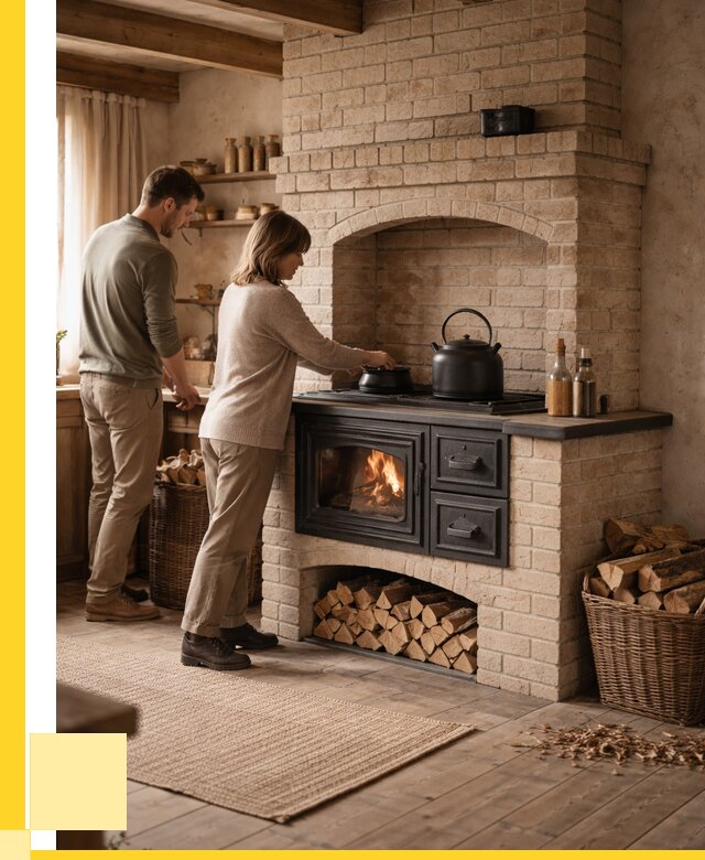 Печи с плитой в Ярославле от 46206 р. | ЭриданРсл — кирпичная печь