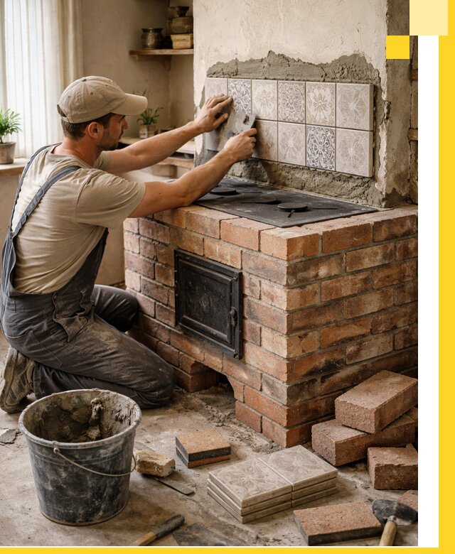 Печи с плитой на заказ монтаж гарантия и сервис в Ярославле