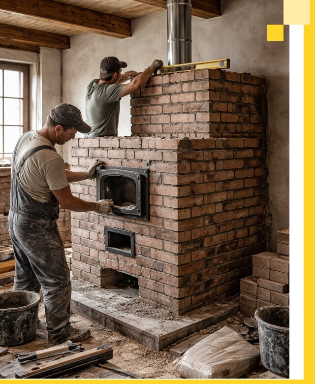 Печи для загородного дома под ключ в Ярославле — монтаж и сервис