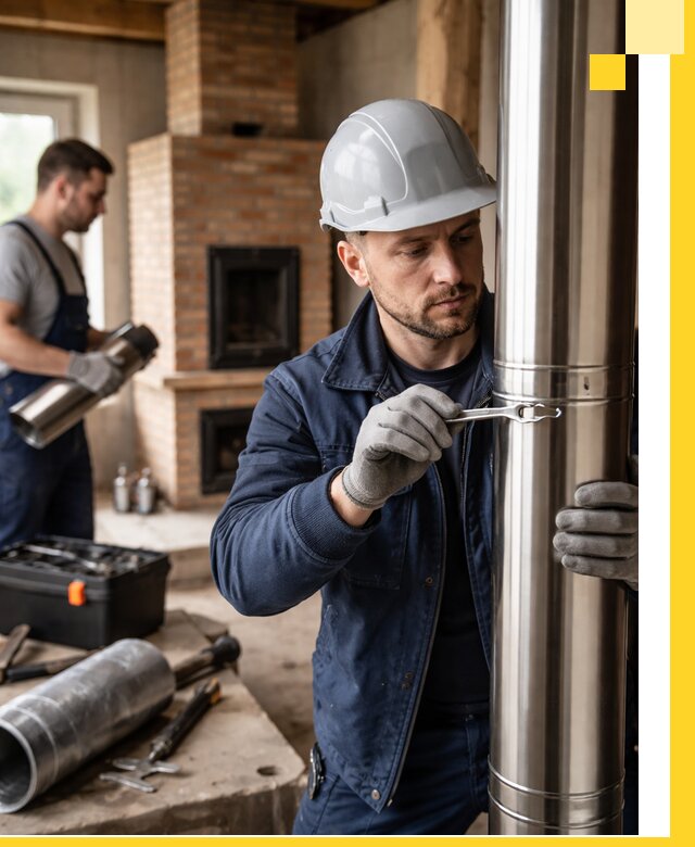 Профессиональный монтаж дымоходов для печей в Ярославле