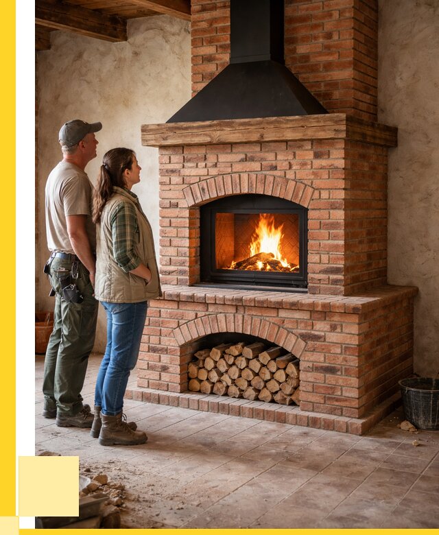 Печи камины из кирпича в Ярославле от 123216 р. | ЭриданРсл