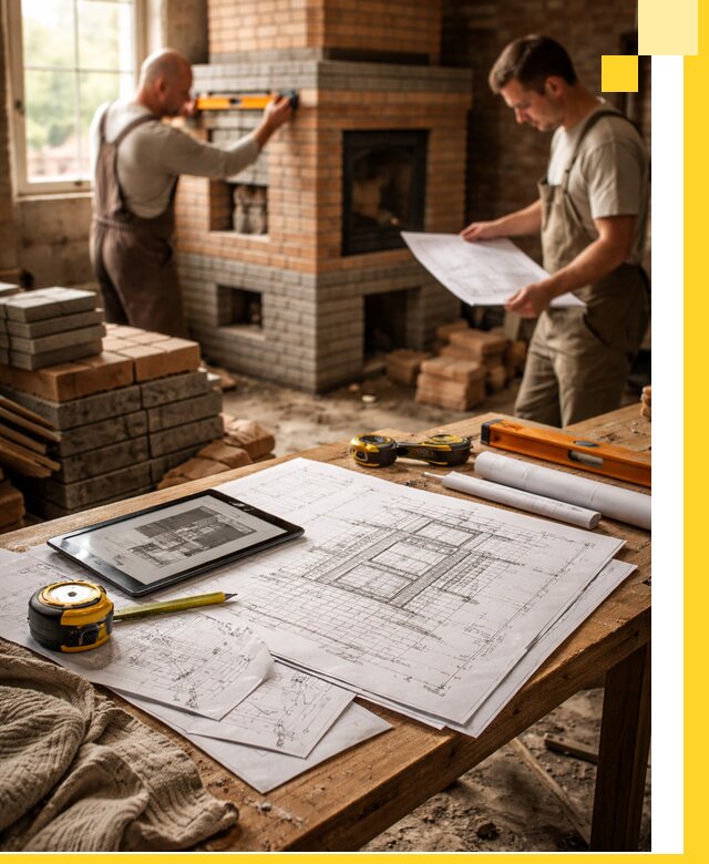 Проекты печей и каминов с индивидуальным дизайном в Ярославле