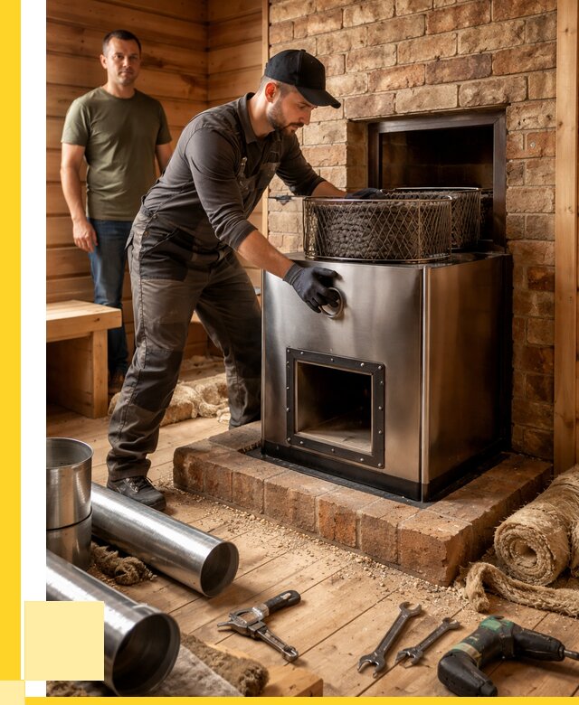 Монтаж банных печей под ключ в Ярославле от 18482 р., ЭриданРсл