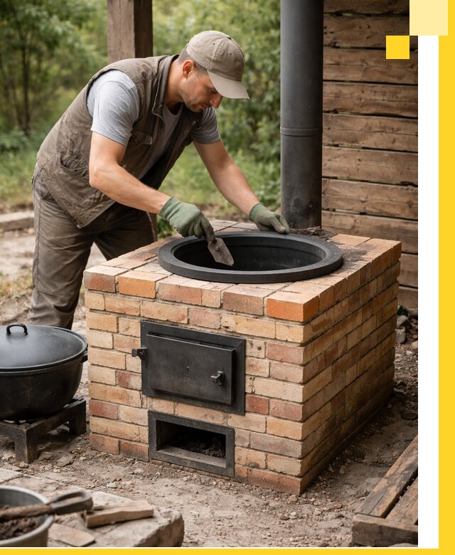 Изготовление и установка печей для казана в Ярославле под ключ