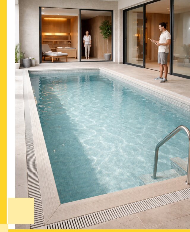 Отделка бассейна пленкой ПВХ в Ярославле от 3594 р. - ЭриданРсл