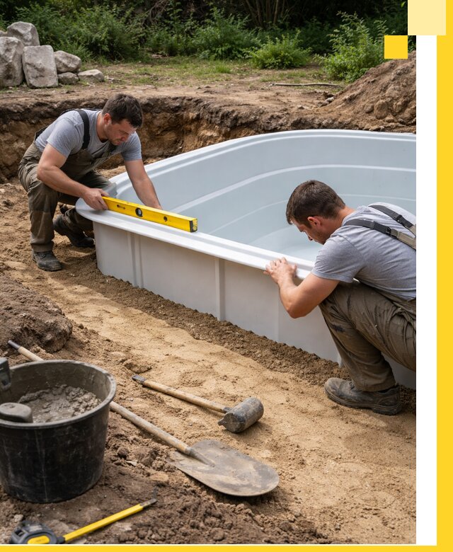 Производство и установка пластиковых бассейнов в Ярославле под ключ