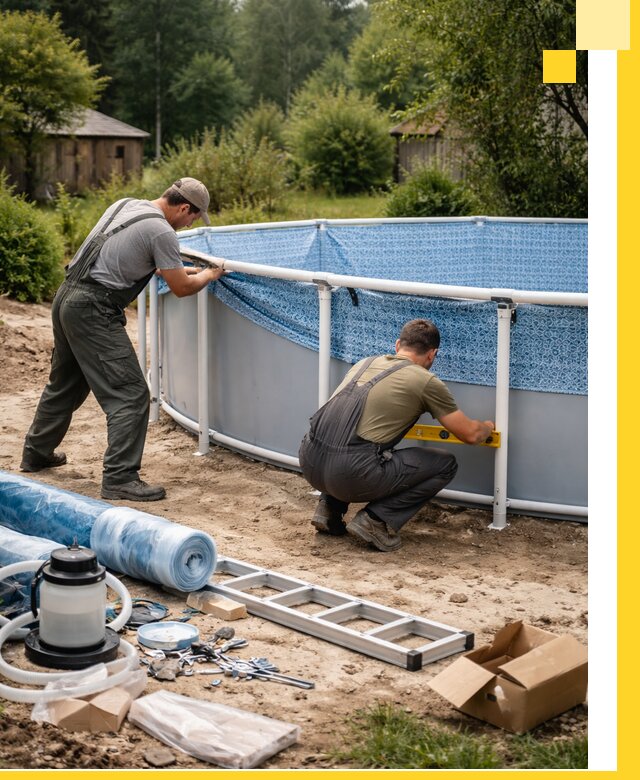 Установка и монтаж каркасных бассейнов в Ярославле под ключ