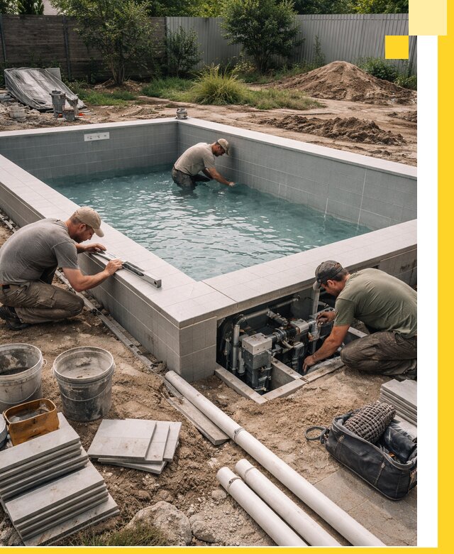 Строительство и монтаж бассейнов для дачи под ключ в Ярославле