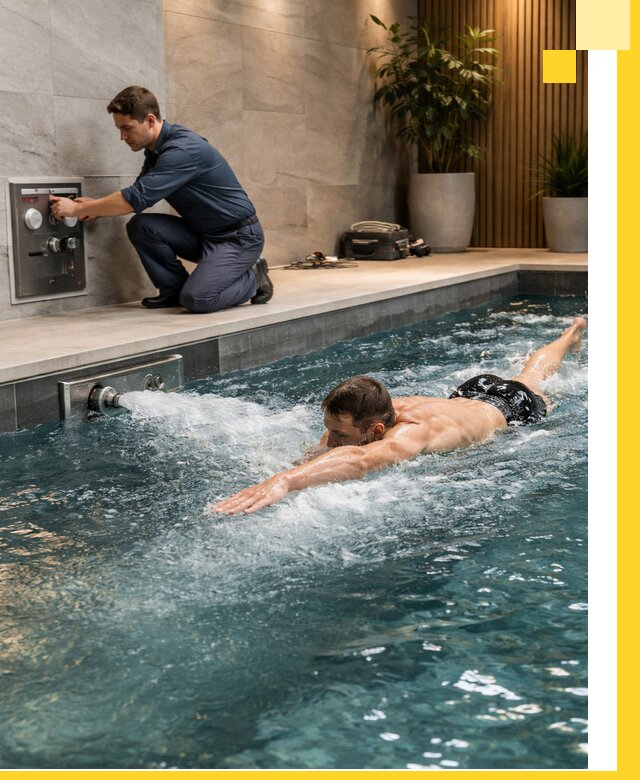 Проектирование и монтаж бассейнов с противотоком в Ярославле