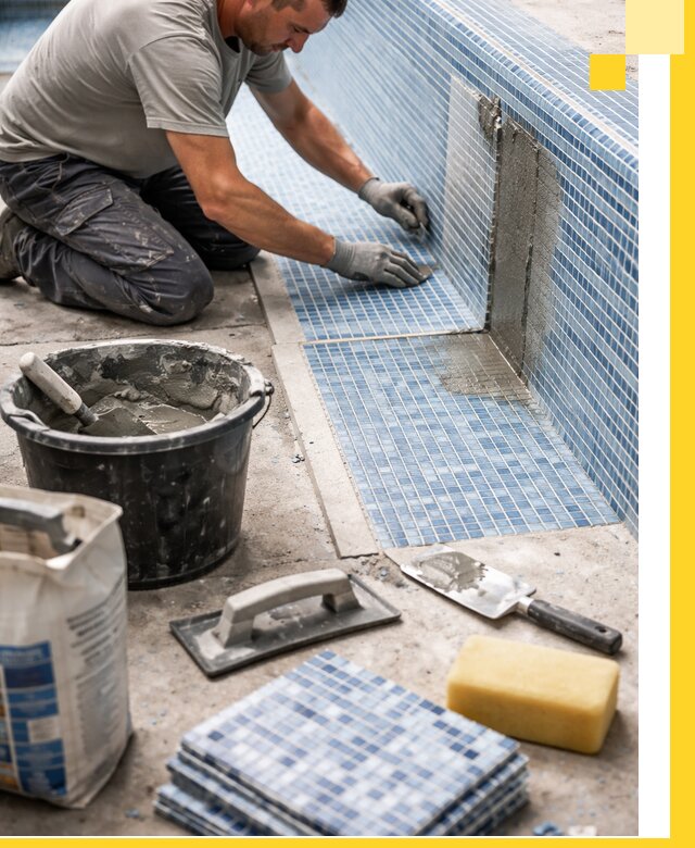 Укладка и ремонт мозаики для бассейнов под ключ в Ярославле