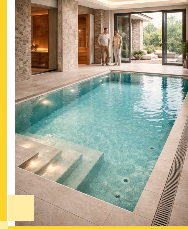 Бассейн во дворе в Ярославле: проект, отделка от 1232160 р. | ЭриданРсл