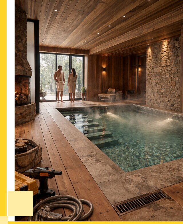 Проекты бань с бассейном под ключ в Ярославле от 77010 р., ЭриданРсл