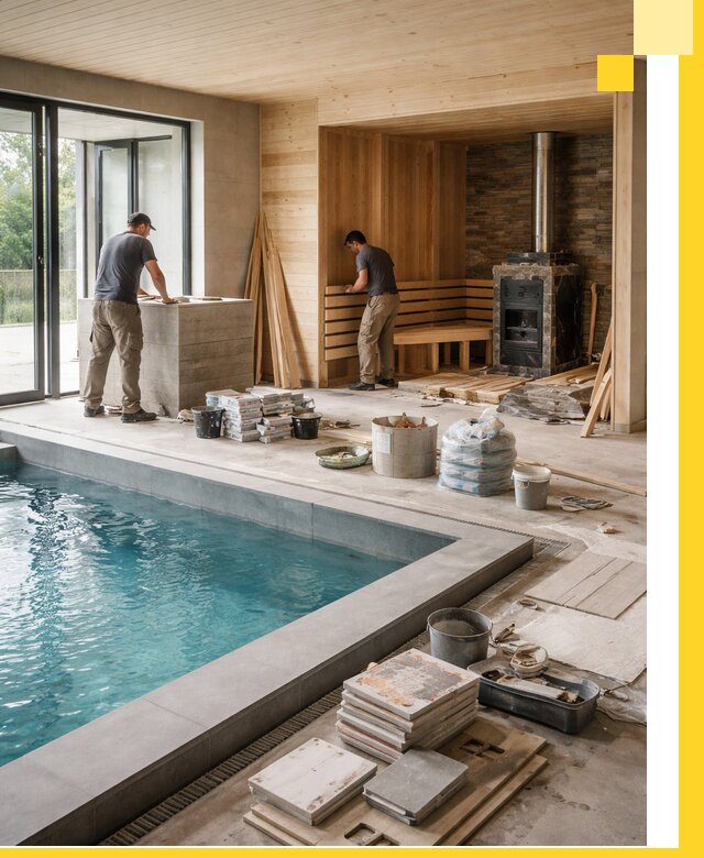 Проектирование и строительство бань с бассейном в Ярославле