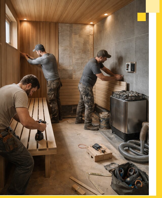 Сауны под ключ в Ярославле, проектирование, строительство, отделка