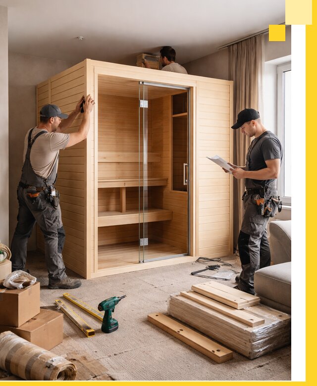 Установка и благоустройство саун в квартире в Ярославле