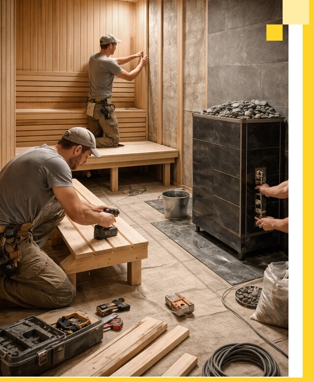Дизайн и строительство интерьерных саун под ключ в Ярославле