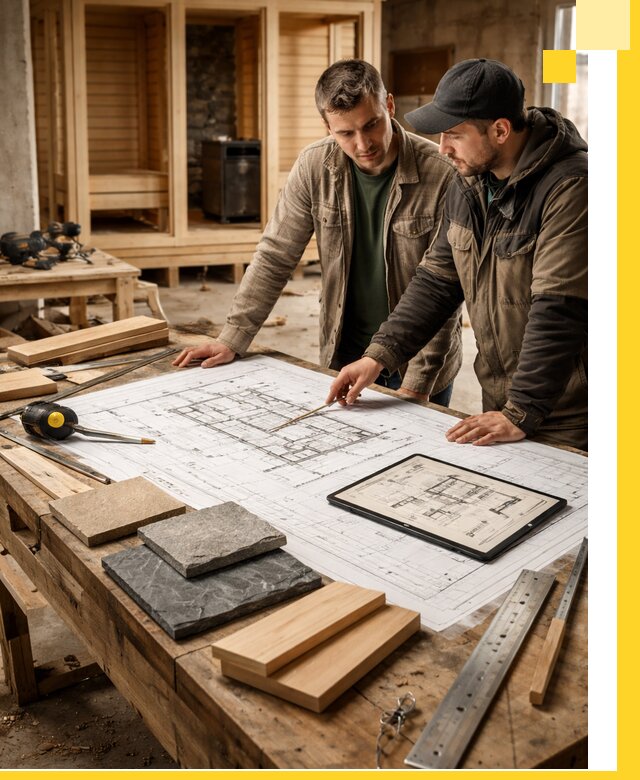 Проекты бань под ключ и планы строительства в Ярославле