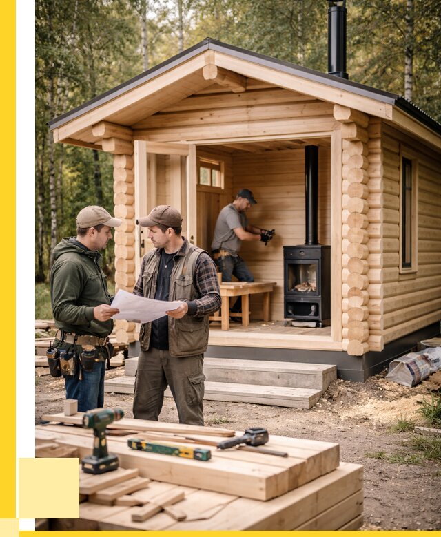 Монтаж бань под ключ в Ярославле — от 205360 р. | ЭриданРсл