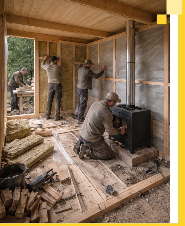 Профессиональный монтаж бань под ключ в Ярославле для дома