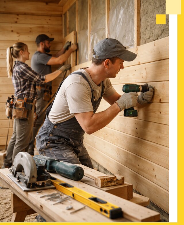 Обшивка бань под ключ в Ярославле: отделка стен и потолков