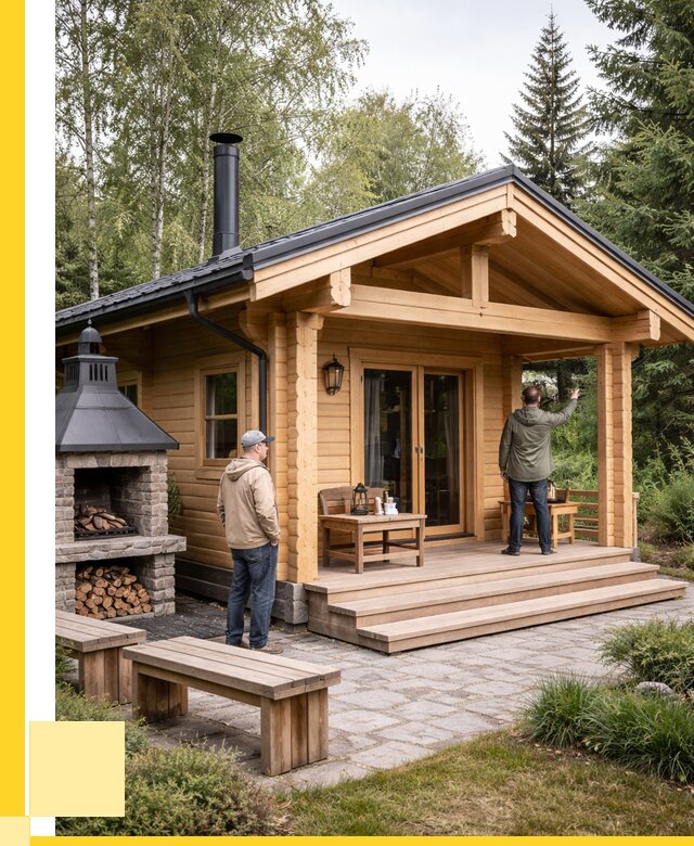 Деревянные бани под ключ в Ярославле от 462060 р. | ЭриданРсл