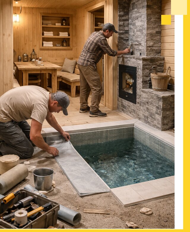 Строительство бань с комнатой отдыха под ключ в Ярославле