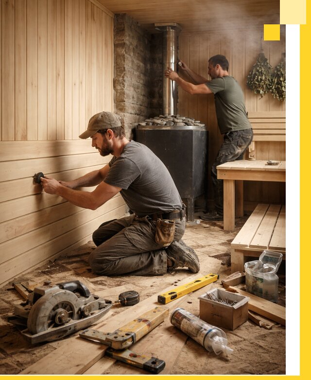 Полное строительство и оснащение парных под ключ в Ярославле