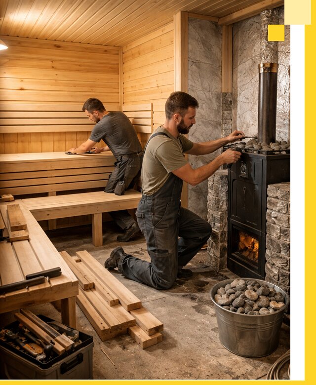 Дизайн и строительство интерьеров бань под ключ в Ярославле