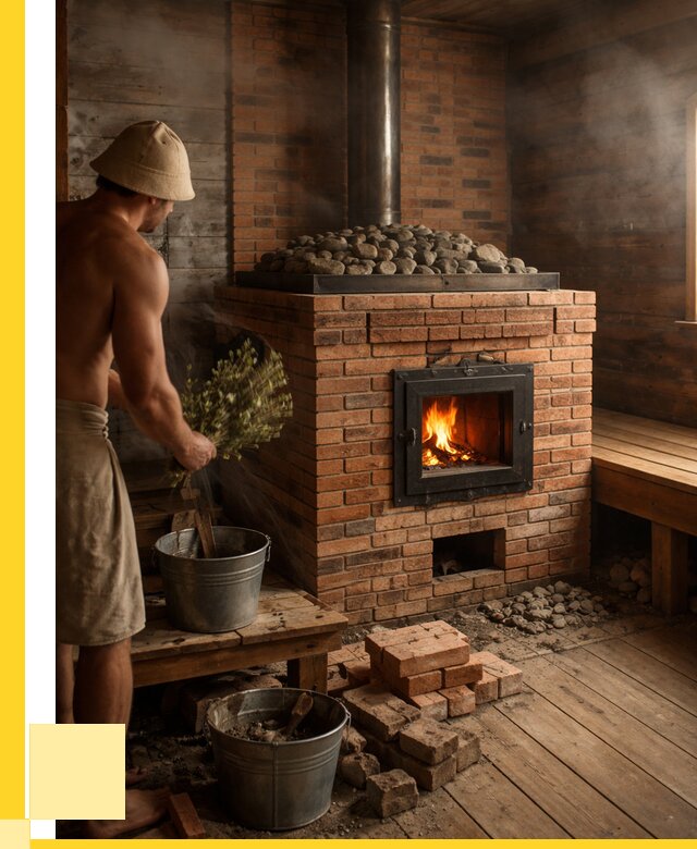 Кирпичные банные печи в Ярославле от 92412 р. | ЭриданРсл