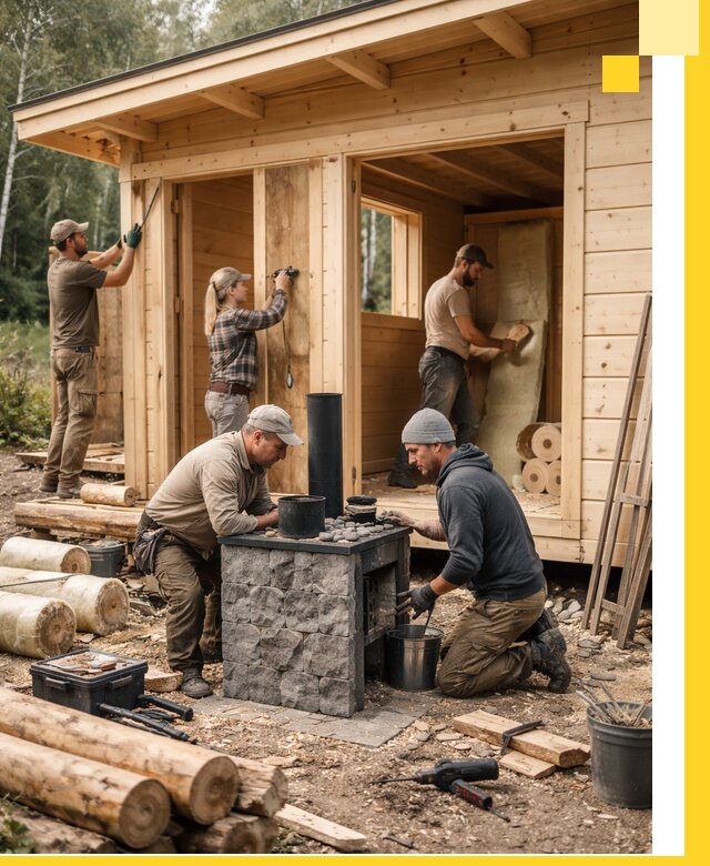 Купить баню под ключ в Ярославле строительство монтаж отделка