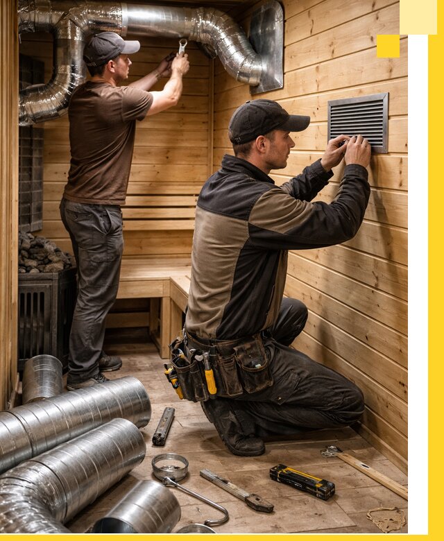 Проектирование и монтаж вентиляции бани в Ярославле под ключ