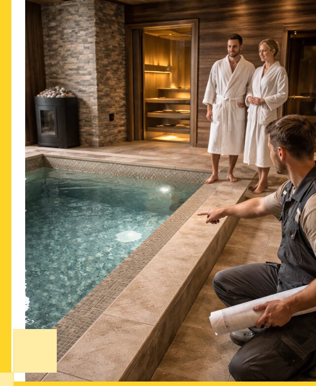 Проект бани с бассейном под ключ в Ярославле от 66742 р. | ЭриданРсл