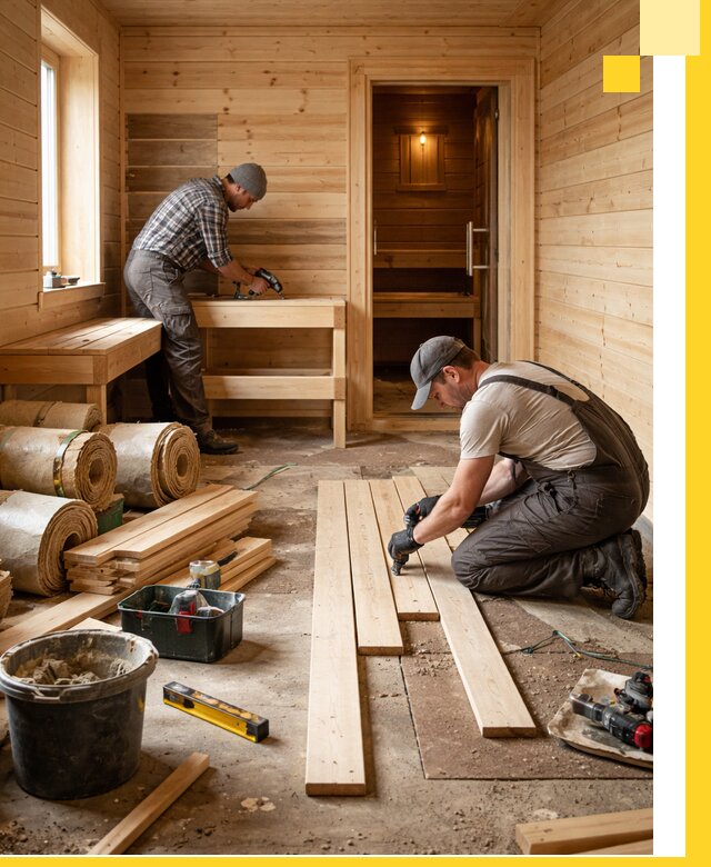 Индивидуальный проект бани с комнатой отдыха под ключ в Ярославле