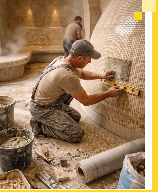 Хамам под ключ в Ярославле: проектирование, строительство, отделка