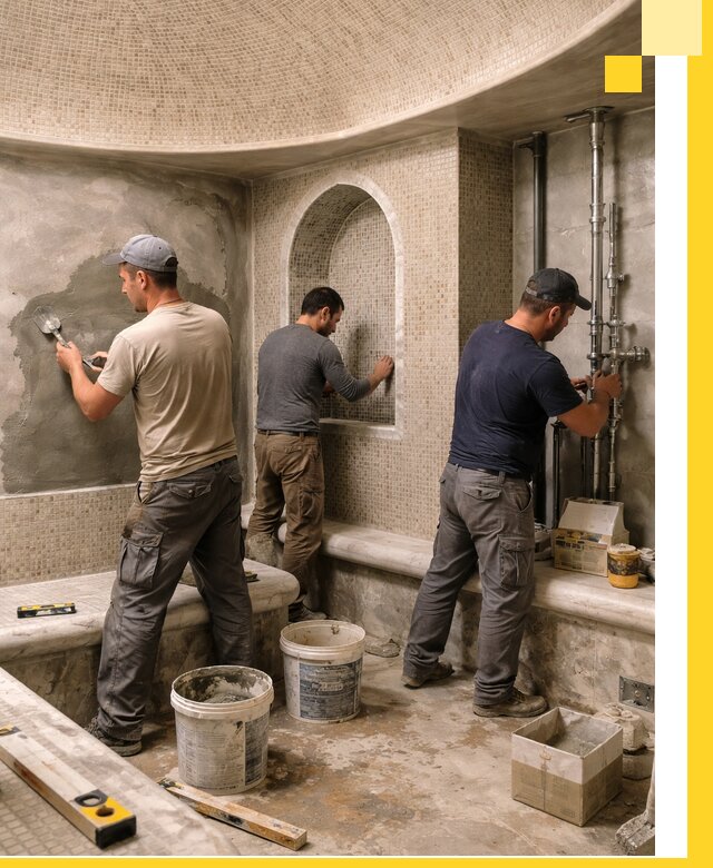 Профессиональный монтаж хамамов под ключ в Ярославле с гарантией