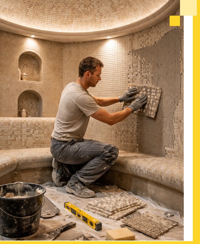 Устройство и монтаж домашнего хамама под ключ в Ярославле