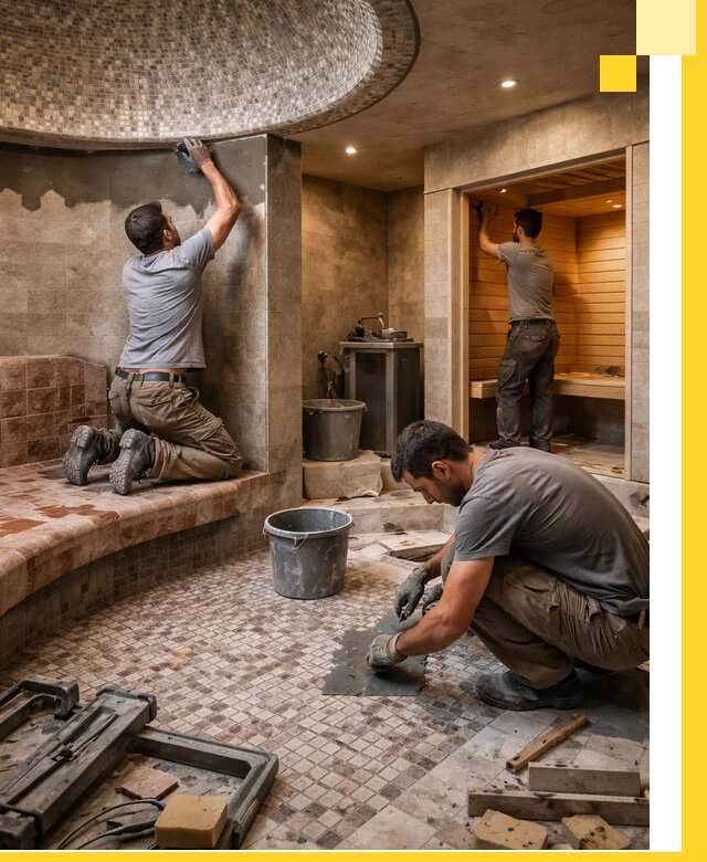 Проект и строительство хамама бани и сауны под ключ в Ярославле