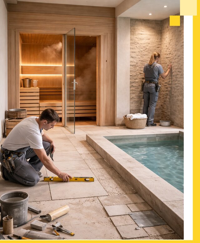 Комплексный дизайн и отделка интерьеров SPA под ключ в Ярославле